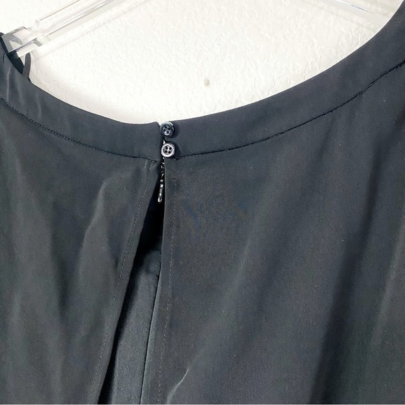 Eliza J Blake Black Cap Sleeve Wide Leg Jumpsuit Size 14 - Picture 9 of 11